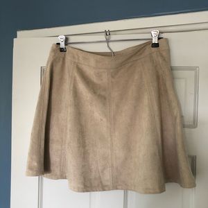 Faux Suede mini skirt